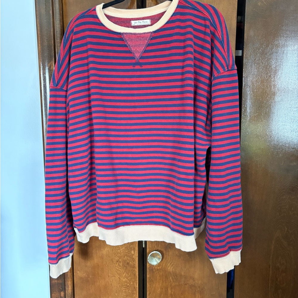 Striped Red and Blue Sweater